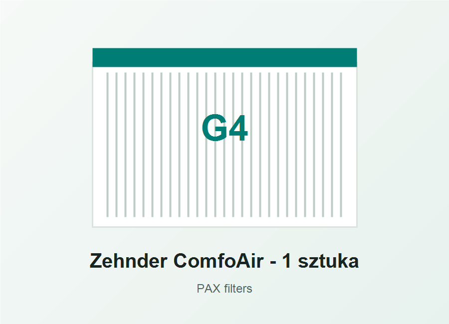 Filtr Zehnder ComfoAir Q350/Q450/Q600 G4 - 1 sztuka